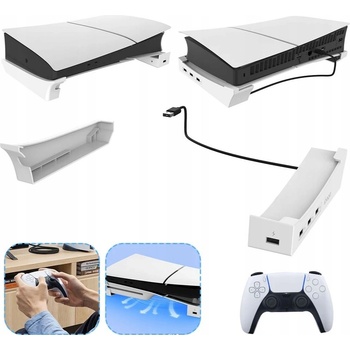 iPega P5S008 Horizontal Stand USB HUB PS5 Slim biely