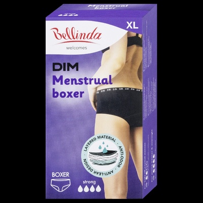 Bellinda Noční i denní menstruační kalhotky boxerky MENSTRUAL BOXER STRONG černá – Hledejceny.cz