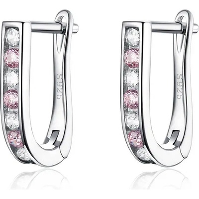 Mabell Dámské stříbrné náušnice PINKMIA Ag 925 CZ221SCE658-WH-PKC45