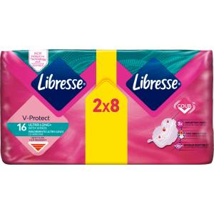 Libresse Дамски превръзки Ultra Long duo, 16 бр (2232793)