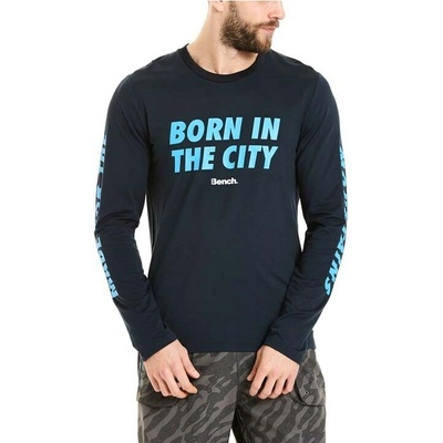 Bench tričko Graphic L/S Dark Navy Blue