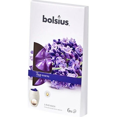 Bolsius Vonný vosk True Scents LEVANDUĽA 6 ks