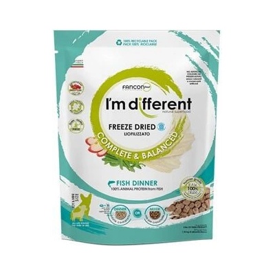 I'm different Fish Dinner mrazem sušené raw krmivo s rybou 397 g