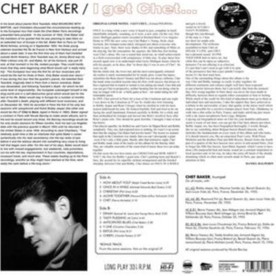 Baker Chet - I Get Chet LP