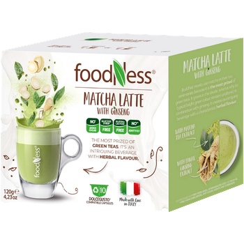 FoodNess Кафе капсули FoodNess Matcha Latte съвместими с Dolce Gusto, 10 капсули