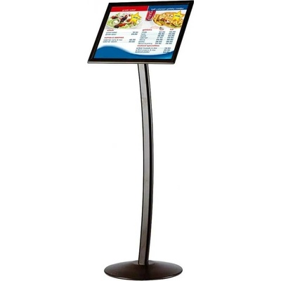 A-Z Reklama CZ Stojan na noze - UCUMBB05A4 Curved Menuboard na leták A4 - Černý
