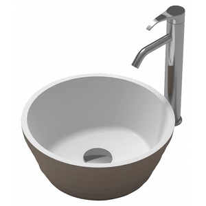 Inter Ceramic Мивка за баня ICC 3837C, монтаж върху мебел, iStone (3837C)