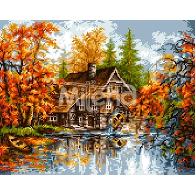 Milena Style Диамантен гоблен " Горска воденица"