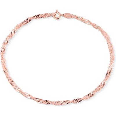 Olivie stříbrný náramek Singapore ROSE 7629