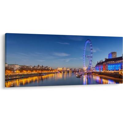 Obraz London Eye, jednodílný 120x50 cm