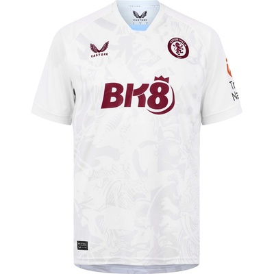 Castore Футболна фланелка Castore Aston Villa Away Shirt 2023 2024 Adults - Brilliant White