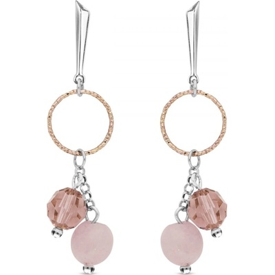 Spark stříbrné růžové Delicado K5000VR8RQ Vintage Rose