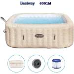 Bestway Джакузи надуваемо 201x71 см Bestway 6001M Rome Smart AirJet 7, с филтрираща система, покривало (60021)
