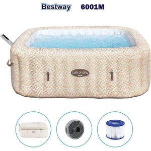 Bestway Джакузи надуваемо 201x71 см Bestway 6001M Rome Smart AirJet 7, с филтрираща система, покривало (60021)