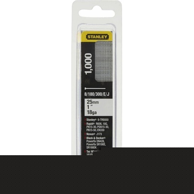 STANLEY 1-SWKBN100T kolářské hřebíčky typ J, 1000 ks - délka 25mm
