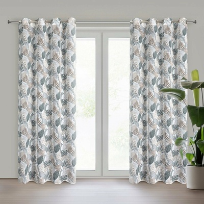 EUROFIRANY ZÁVES NA KRÚŽKOCH AMELA 150X250 CM LISTY
