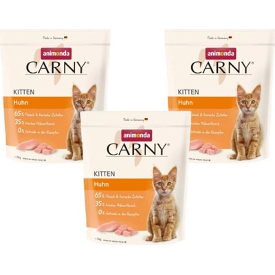 ANIMONDA Cat Carny Kitten s kuracím mäsom 3 x 350 g