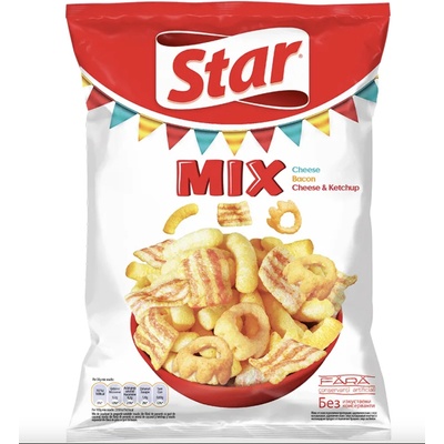 STAR Снакс Star Микс Сирене, Бекон, Сирене и Кетчуп
