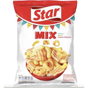 STAR Снакс Star Микс Сирене, Бекон, Сирене и Кетчуп