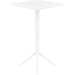 Bogdan Furniture Am Маса Бар Скай 60/60/110h сгъваема бяла