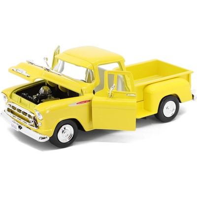 MOTORMAX Chevrolet 3100 Stepside Pick-up 1957 žlutá 1:24