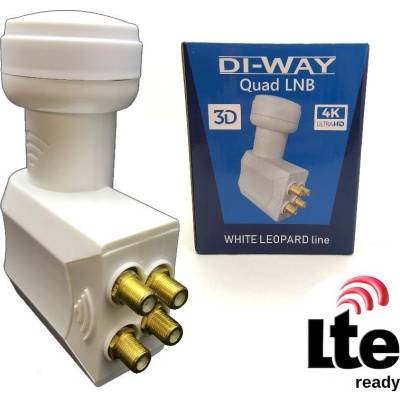 DI-WAY White Leopard line LNB QUAD 0,1dB