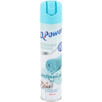Q Power osviežovač vzduchu svieža bavlna 2v1, 300 ml