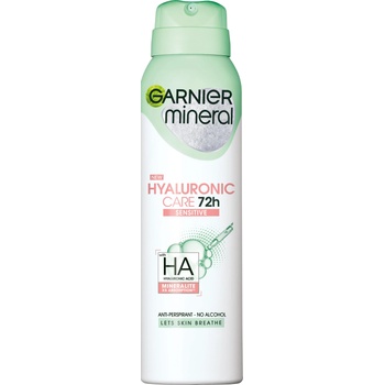 Garnier Mineral Спрей дезодорант Hyaluronic Care 72H, 150 ml