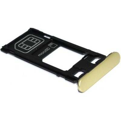 Držiak SIM karty a SD karty Sony F5121 Xperia X - 4 Farby Farba: Zlatá