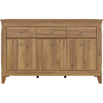 Image 1 of Black Red White Скрин с 3 врати и 3 чекмеджета bergen kom3d3s