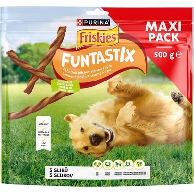 Friskies Funtastix příchuť slaniny a sýra 500 g
