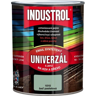 Industrol S2013 Vrchná syntetická farba 0,75l 1010 sivá pastelová
