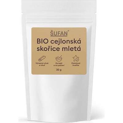 Šufán BIO cejlonská skořice mletá 30 g – Zboží Dáma