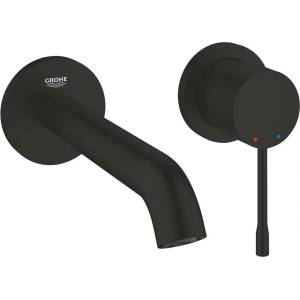GROHE Essence New - Смесител за вградена мивка, монтаж на 2 отвора, черен мат 194082431 (194082431)