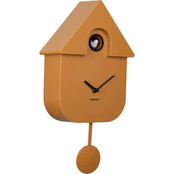 Karlsson Стенен часовник с кукувица Modern Cuckoo охра (KA5768YE)