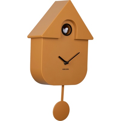 Karlsson Стенен часовник с кукувица Modern Cuckoo охра (KA5768YE)