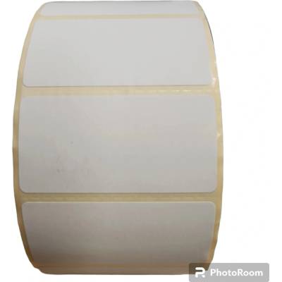 Termo Etiketa 50 mm x 25 mm, Perforácia, Thermo eco, Biela, Dutinka 40 mm, 2000 ks/kotúč, Silné lepidlo, Priemer kotúča 103 mm