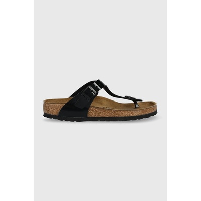 Birkenstock Джапанки Birkenstock Gizeh в черно с равна подметка 43661 (043661)