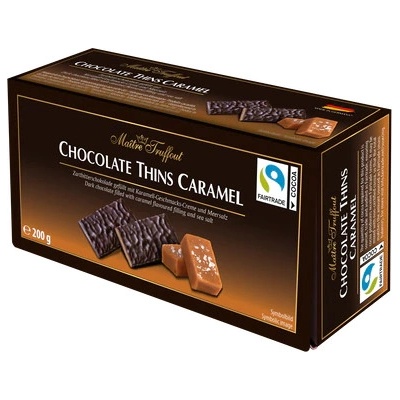 Maitre Truffout Chocolate Thins Caramel 200 g