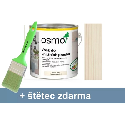Osmo 7393 Vosk do vnitřních prostor 2,5 l Bílý transparentní