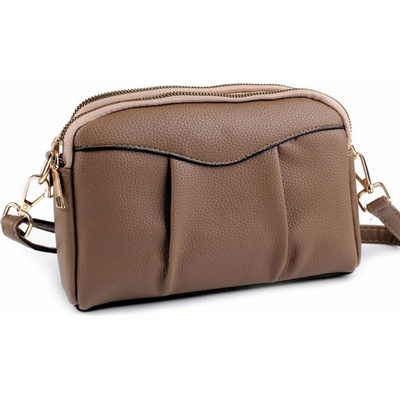 Kabelka 22x15 cm tm. béžová