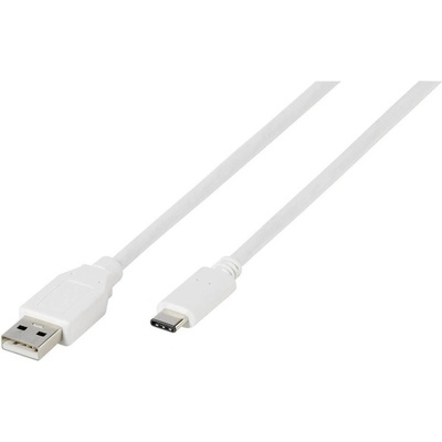Vivanco USB USB 2.0 USB-A zástrčka, USB-C ® zástrčka, 1,2m, bílý