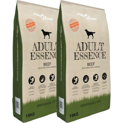 vidaXL Adult Essence Beef 2 x 15 kg (30 kg)