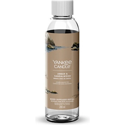 Yankee Candle Náhradní náplň do aroma difuzéru Signature Amber & Sandalwood Reed 200 ml