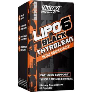 Nutrex Lipo 6 Black Thyrolean, 60 Capsules