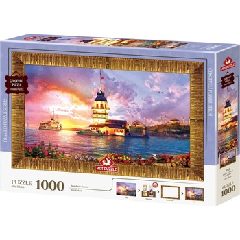 Art Puzzle Комплект пъзел, рамка и лепило Art Puzzle от 1000 части - Момина крепост (5665)