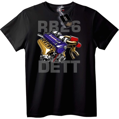 NOONEBRAND Тениска RB26 Двигател - S, Black