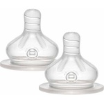 NIP Силиконови биберони с широко гърло NIP - flow S, 0 м+, 2 броя (4000821330306) - ozone