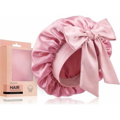 BrushArt Hair Adjustable Satin Bonnet turban na vlasy Candy Pink 1 ks