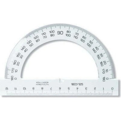 !!! KOH-I-NOOR 24252 Úhloměr 12 cm čirý
